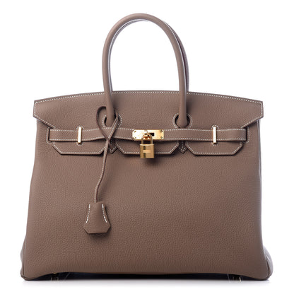 Hermes Togo Birkin 35 Etoupe 1 of 12