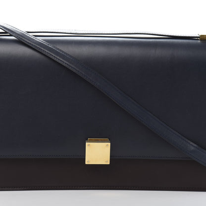Celine Calfskin Bicolor Medium Case Flap Navy Burgundy 17 of 17