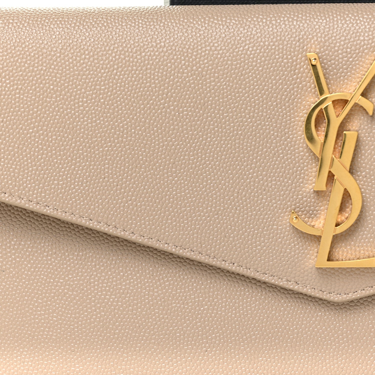 Saint Laurent Grain De Poudre Uptown Pouch Dark Beige 8 of 12
