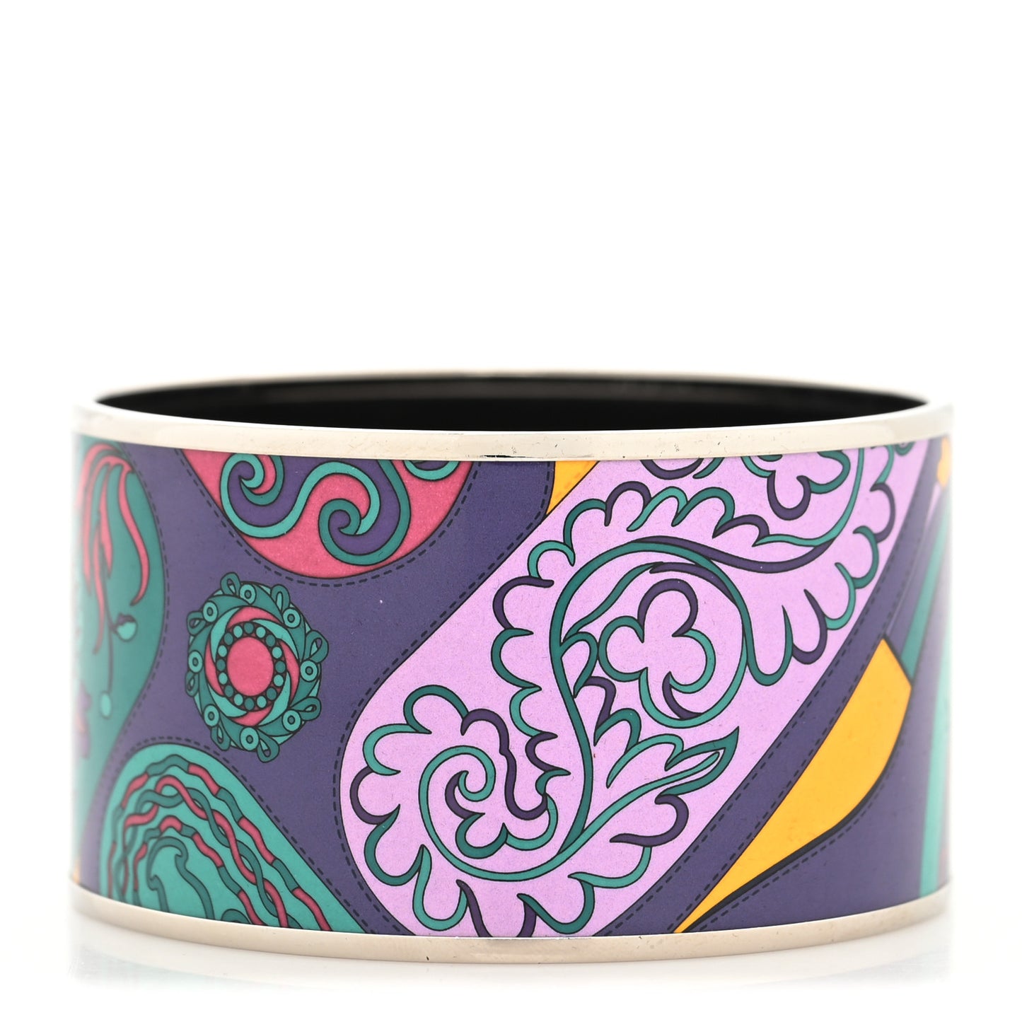 Enamel Printed Extra Wide Festival des Amazones Bracelet 70 Vie D Artiste