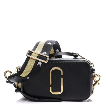 Marc Jacobs Saffiano Small Snapshot Camera Bag Black Multi 1 of 11