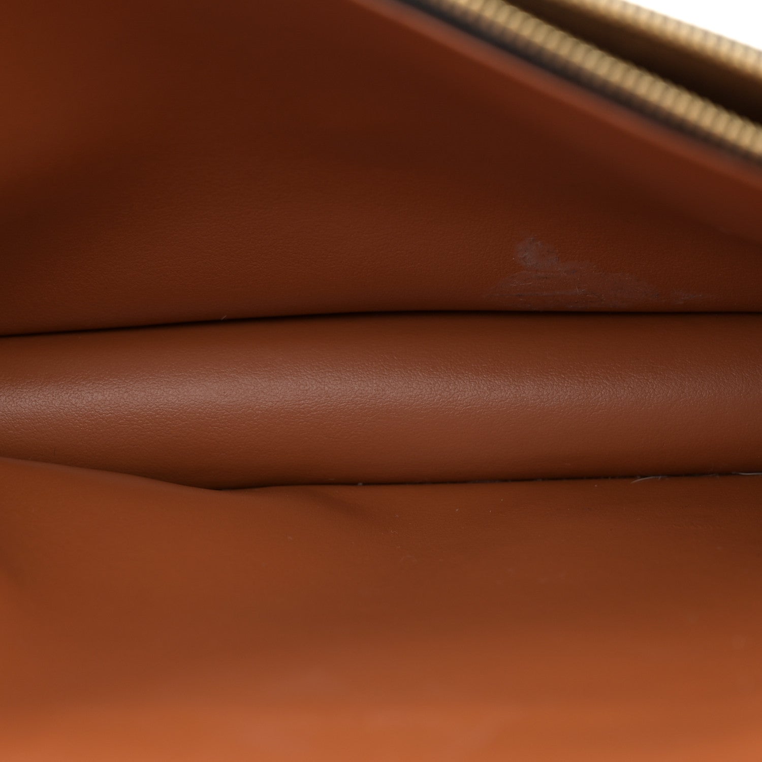 Celine Triomphe Canvas Lambskin Wallet On Strap Tan 6 of 17