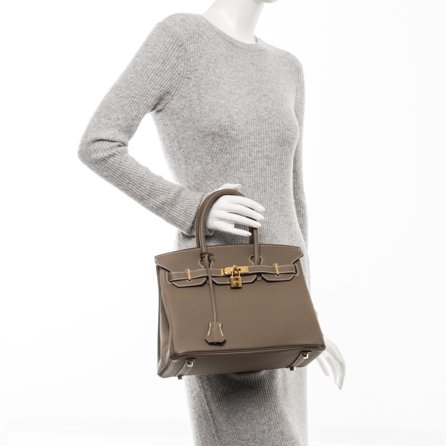 Hermes Togo Birkin 30 Etoupe 2 of 26