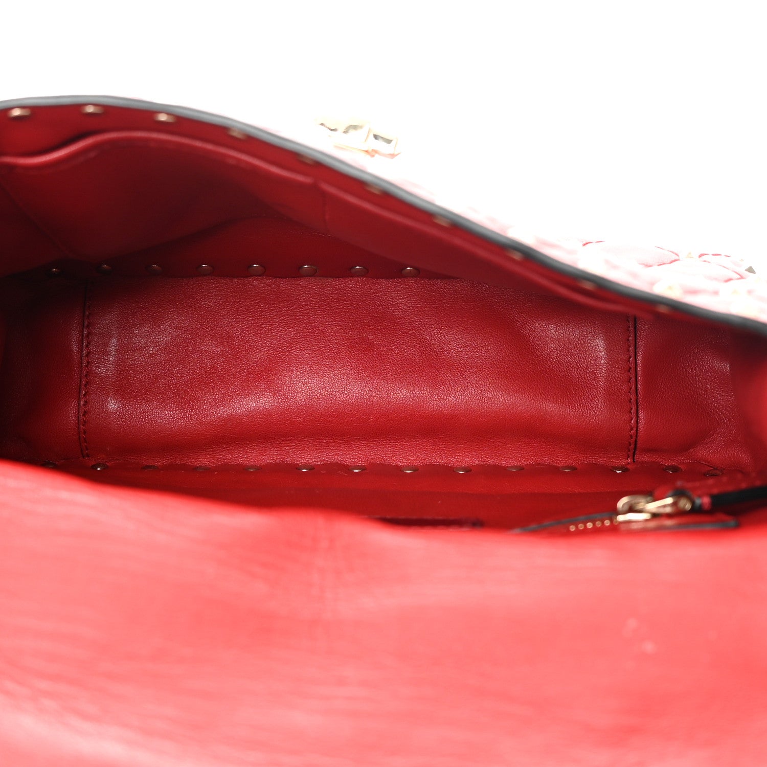 Valentino Garavani Nappa Medium Rockstud Spike Shoulder Bag Rosso Valentino 5 of 18