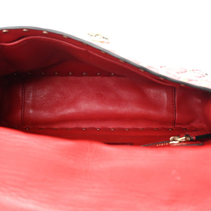 Valentino Garavani Nappa Medium Rockstud Spike Shoulder Bag Rosso Valentino 5 of 18