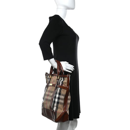Burberry House Check Tote Dark Tan 2 of 31