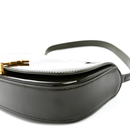 Saint Laurent Patent Calfskin Mini Voltaire Shoulder Bag Dark Vineyard Green 9 of 9