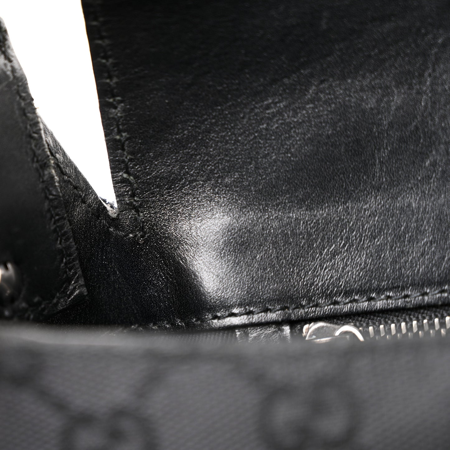 Monogram Horsebit Chain Studded Flap Shoulder Bag Black