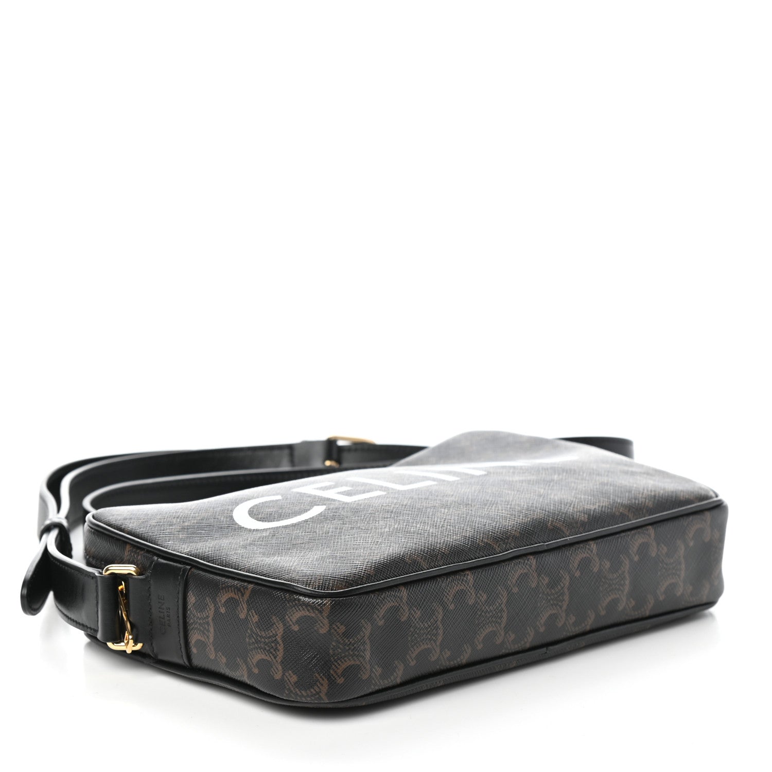Celine Triomphe Canvas Medium Messenger Bag Black 4 of 9