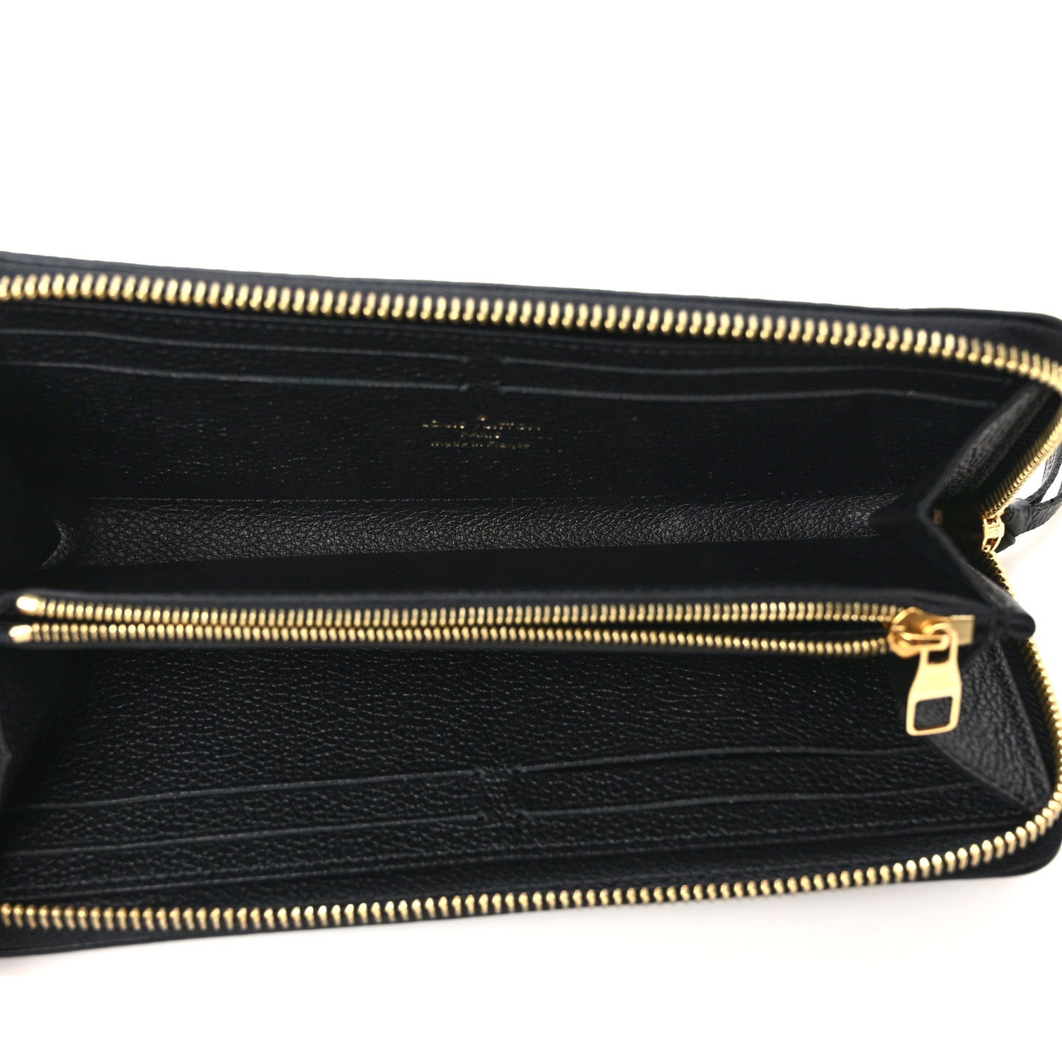 Louis Vuitton Empreinte Monogram Giant Clemence Wallet Black Beige 5 of 8