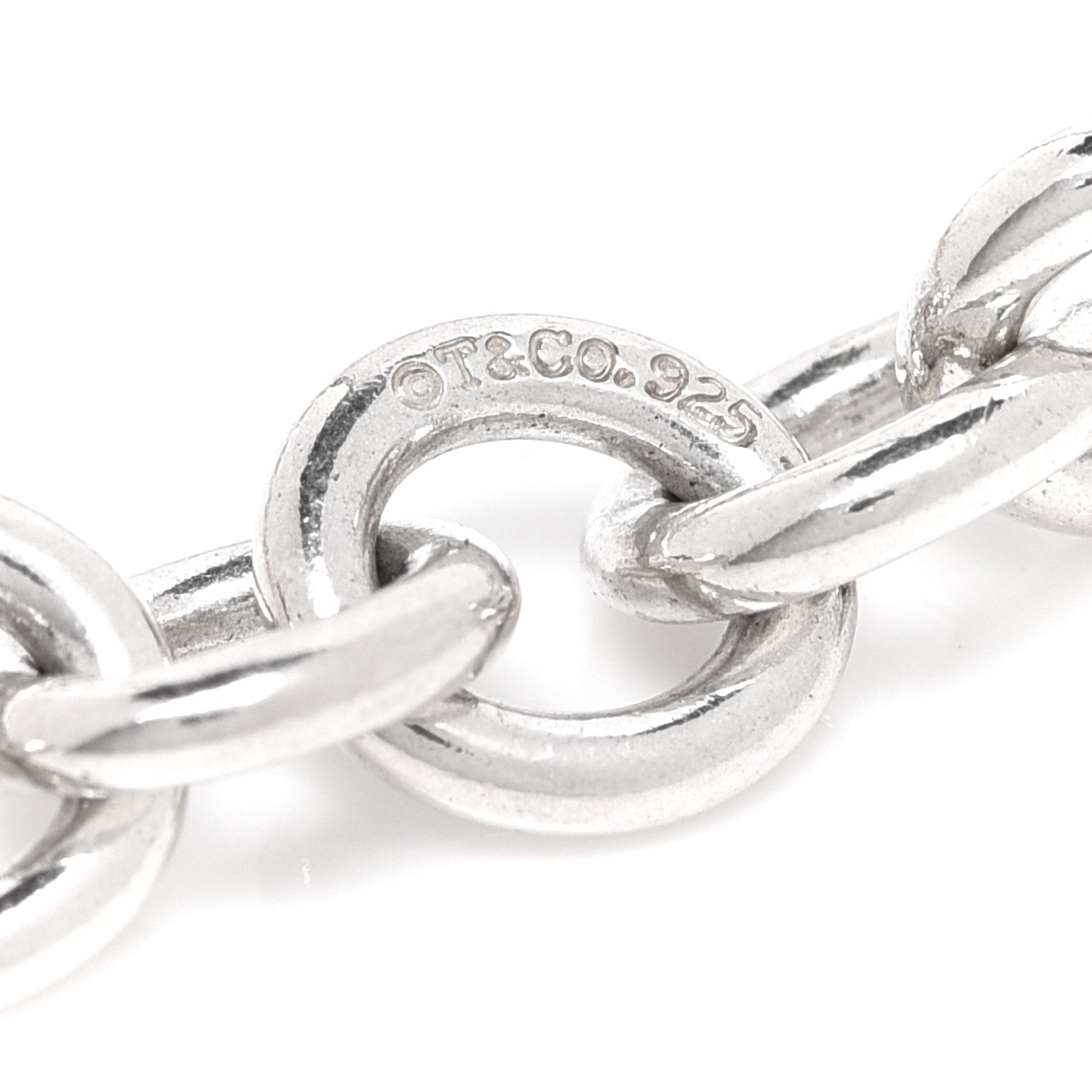 Tiffany Sterling Silver 1837 Lock Charm Necklace 5 of 5