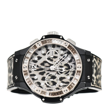 Hublot Stainless Steel Ceramic Diamond Baguettes 41mm Big Bang "Snow Leopard" Limited Edition Automatic Watch 341.CW.7717.NR.1977 2 of 4