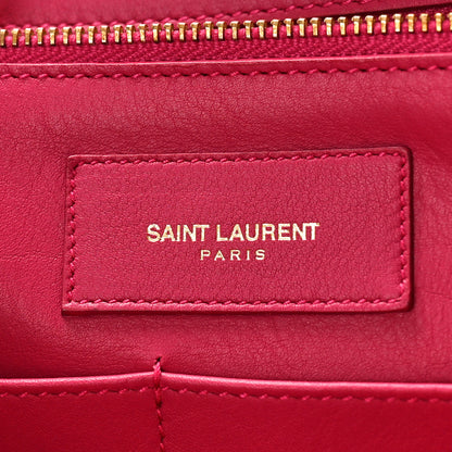 Saint Laurent Calfskin Small Classic Y Cabas Fuchsia 6 of 8