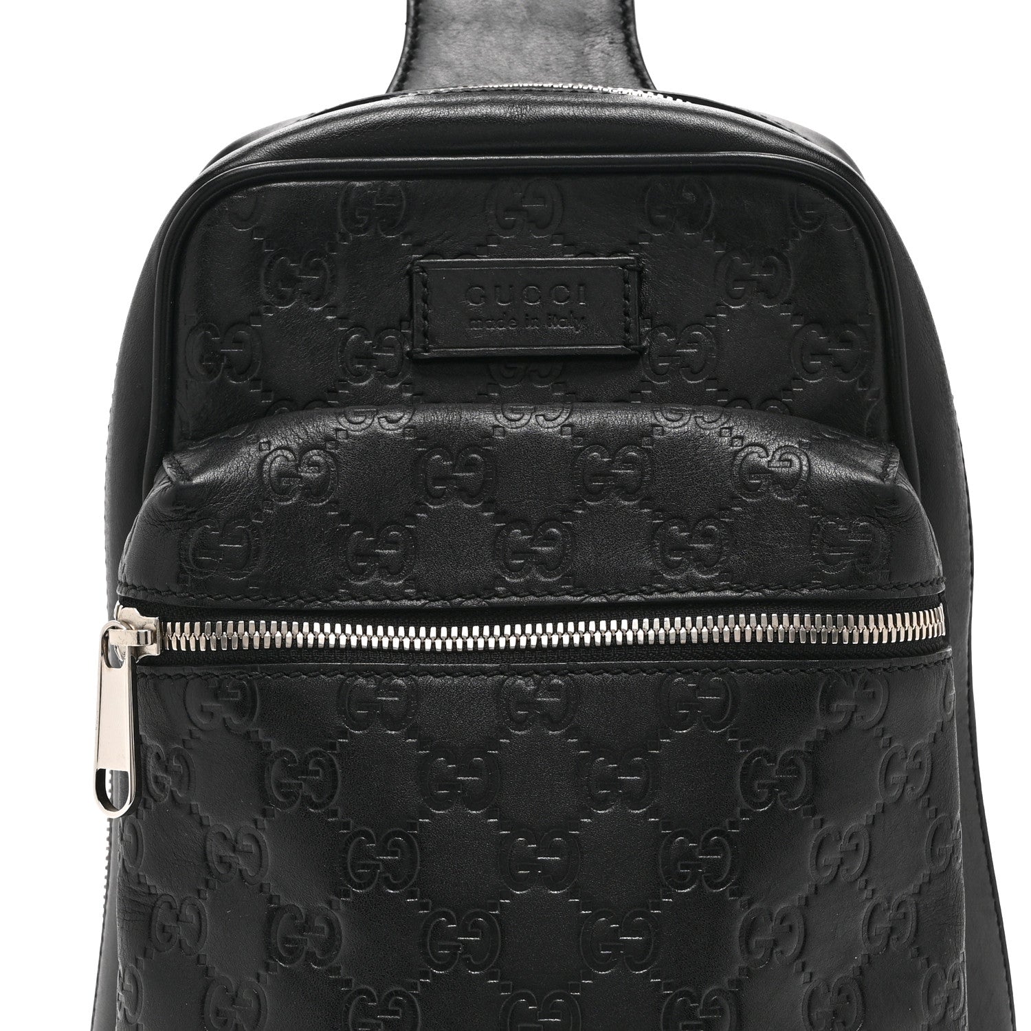 Gucci Guccissima Sling Backpack Black 9 of 11