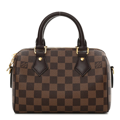 Louis Vuitton Damier Ebene Speedy Bandouliere 20 1 of 12