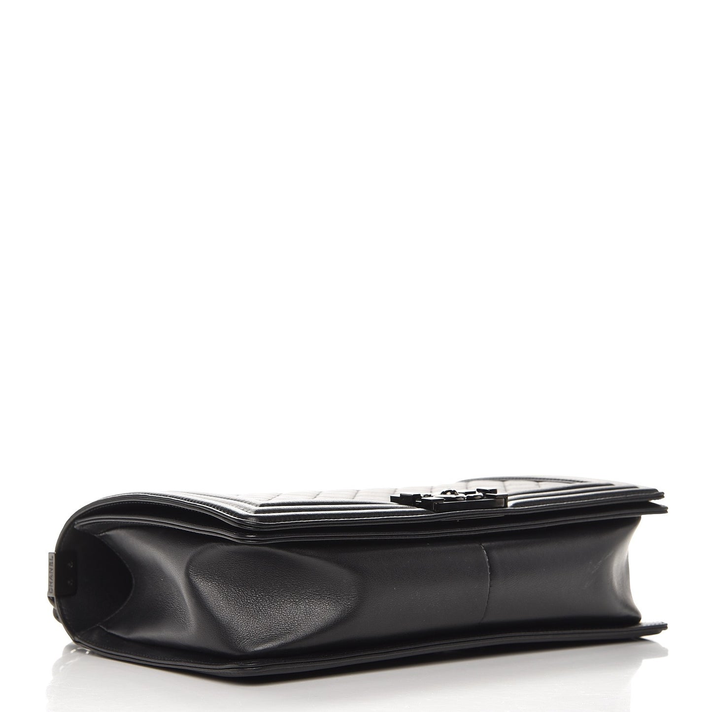 Calfskin Quilted New Medium Boy Flap So Black