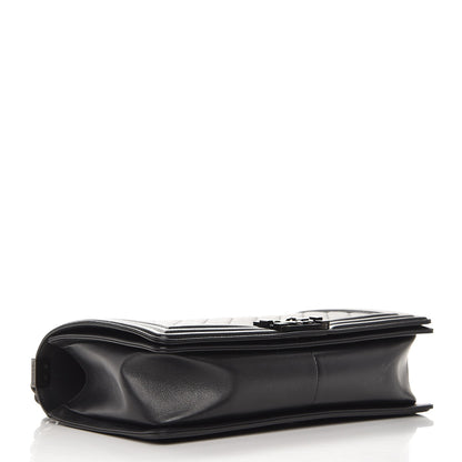 Chanel Calfskin Quilted New Medium Boy Flap So Black 5 of 11