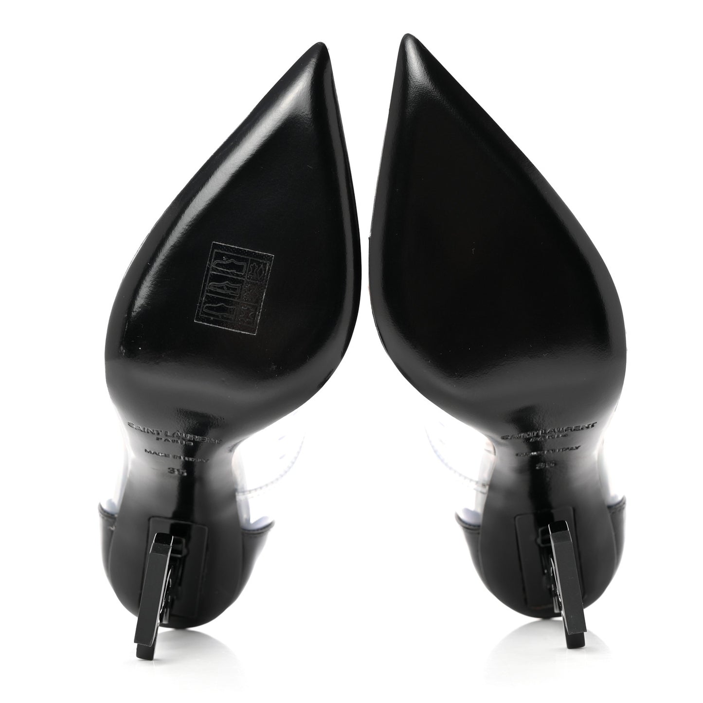 Patent Calfskin PVC Opyum 35 Black Transparent