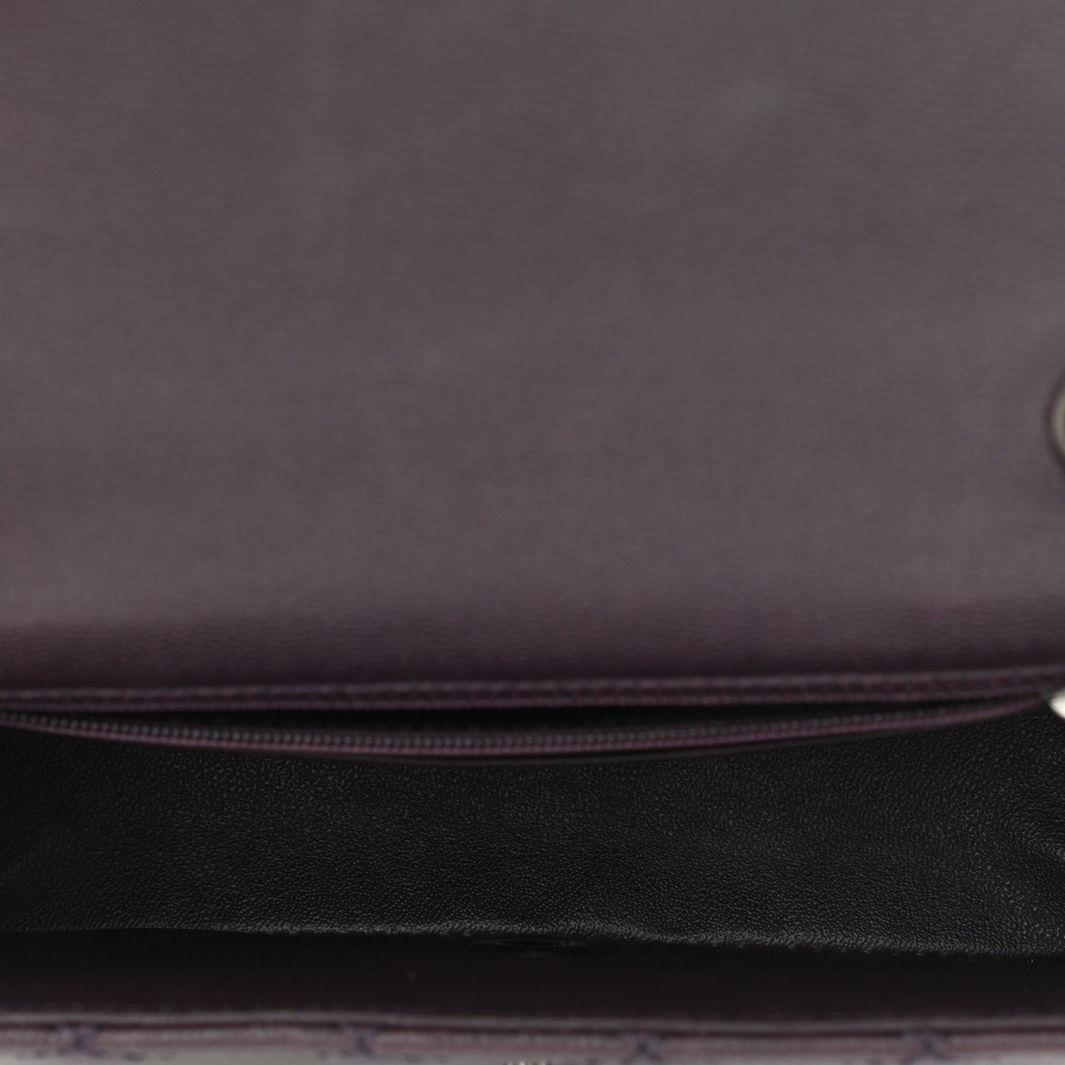 Chanel Caviar Quilted Mini Rectangular Flap Dark Purple 4 of 8