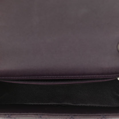 Chanel Caviar Quilted Mini Rectangular Flap Dark Purple 4 of 8