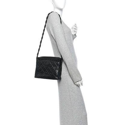 Chanel Lambskin Quilted Messenger Bag Black 2 of 11