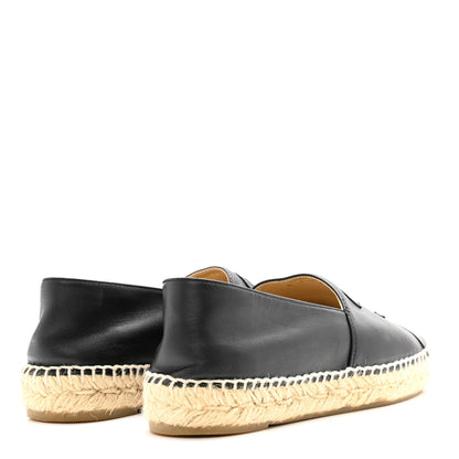 Chanel Lambskin CC Espadrilles 38 Black 4 of 13