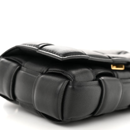 Bottega Veneta Nappa Maxi Intreccio Small Padded Cassette Crossbody Bag Black 9 of 10