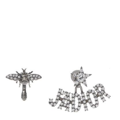 Christian Dior Palladium Crystal J'adior Earrings 1 of 5