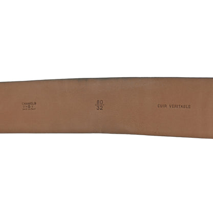 Chanel Calfskin CC Belt 80 32 Black 3 of 6