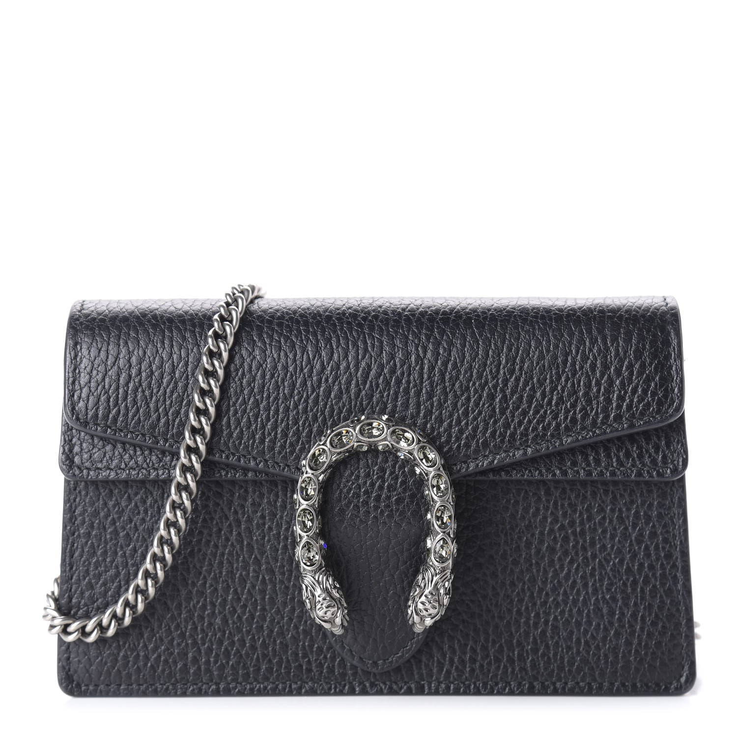 Gucci Calfskin Super Mini Dionysus Shoulder Bag Black 1 of 9