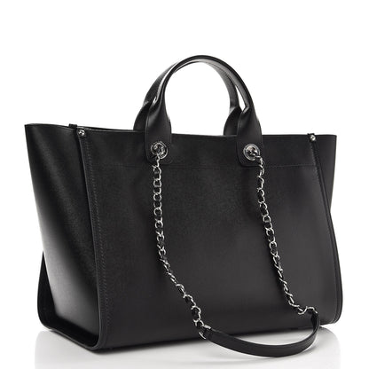 Chanel Caviar Medium Studded Deauville Tote Black 4 of 9