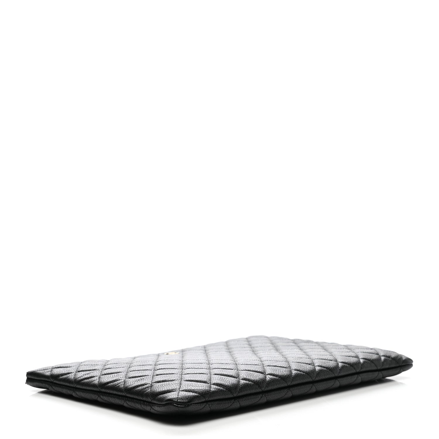 Chanel Caviar Quilted Large Cosmetic Case Black 4 of 8