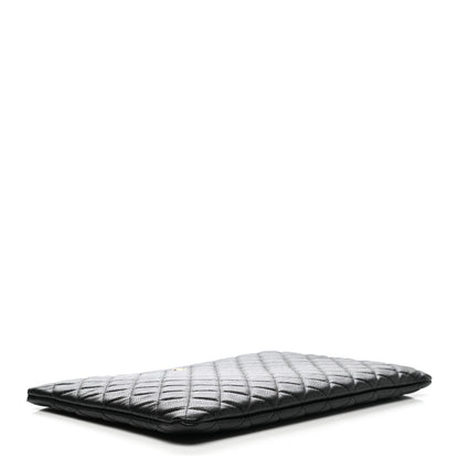 Chanel Caviar Quilted Large Cosmetic Case Black 4 of 8