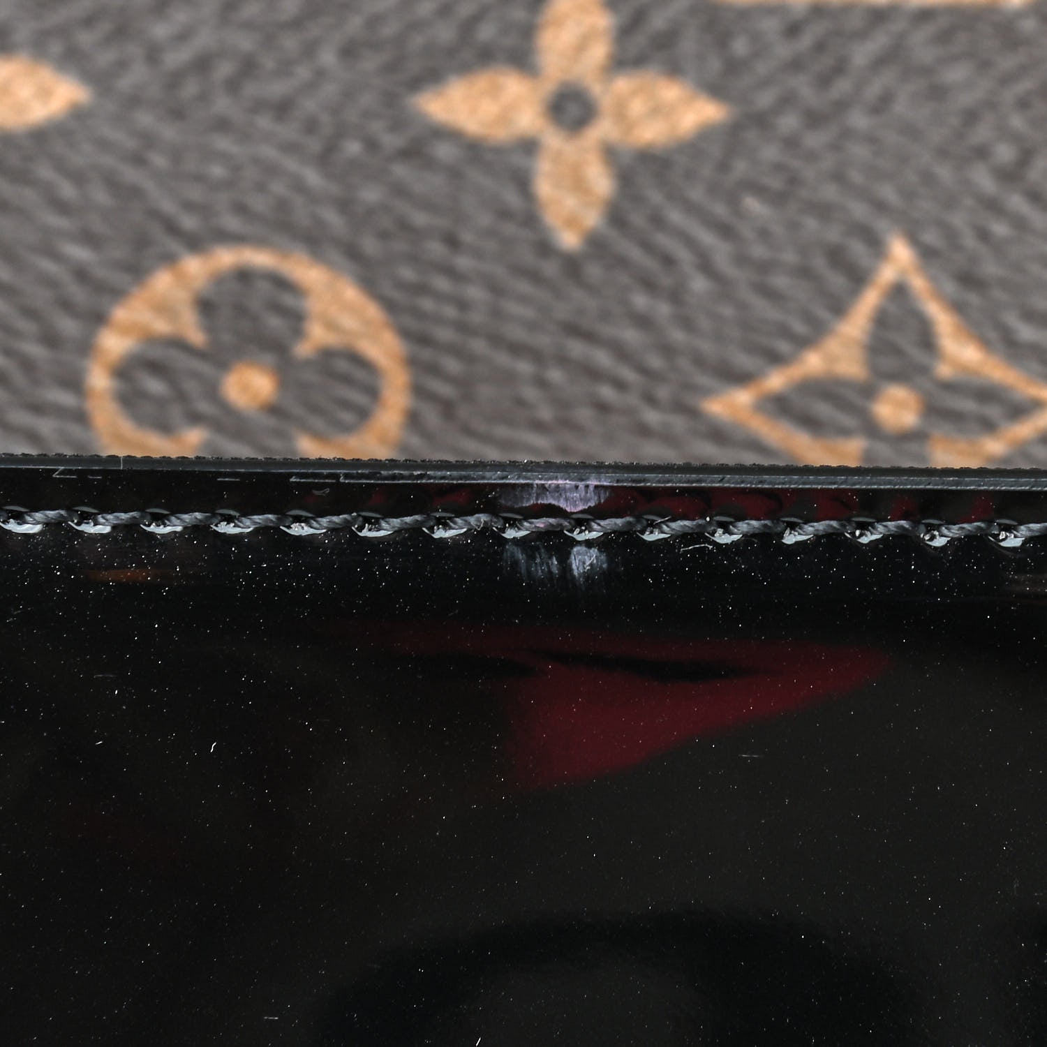 Louis Vuitton Patent Calfskin Monogram Cherrywood BB Black 9 of 9