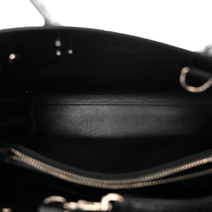 Saint Laurent Calfskin Crocodile Embossed Baby Sac De Jour Black 6 of 15