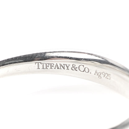 Tiffany Sterling Silver Elsa Peretti Bean Ring 50 5.5 5 of 5
