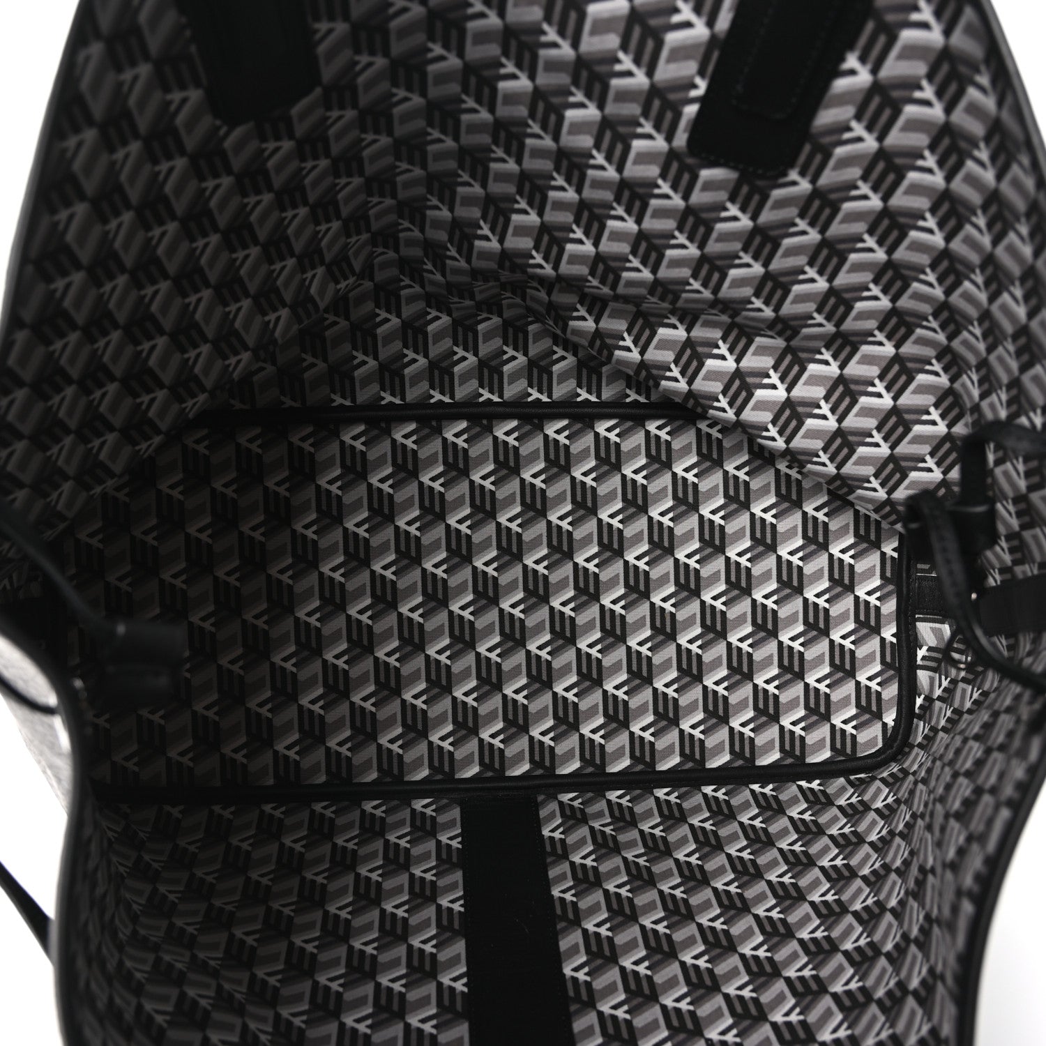 MCM Visetos Large Liz Reversible Shopper Tote Black 10 of 17