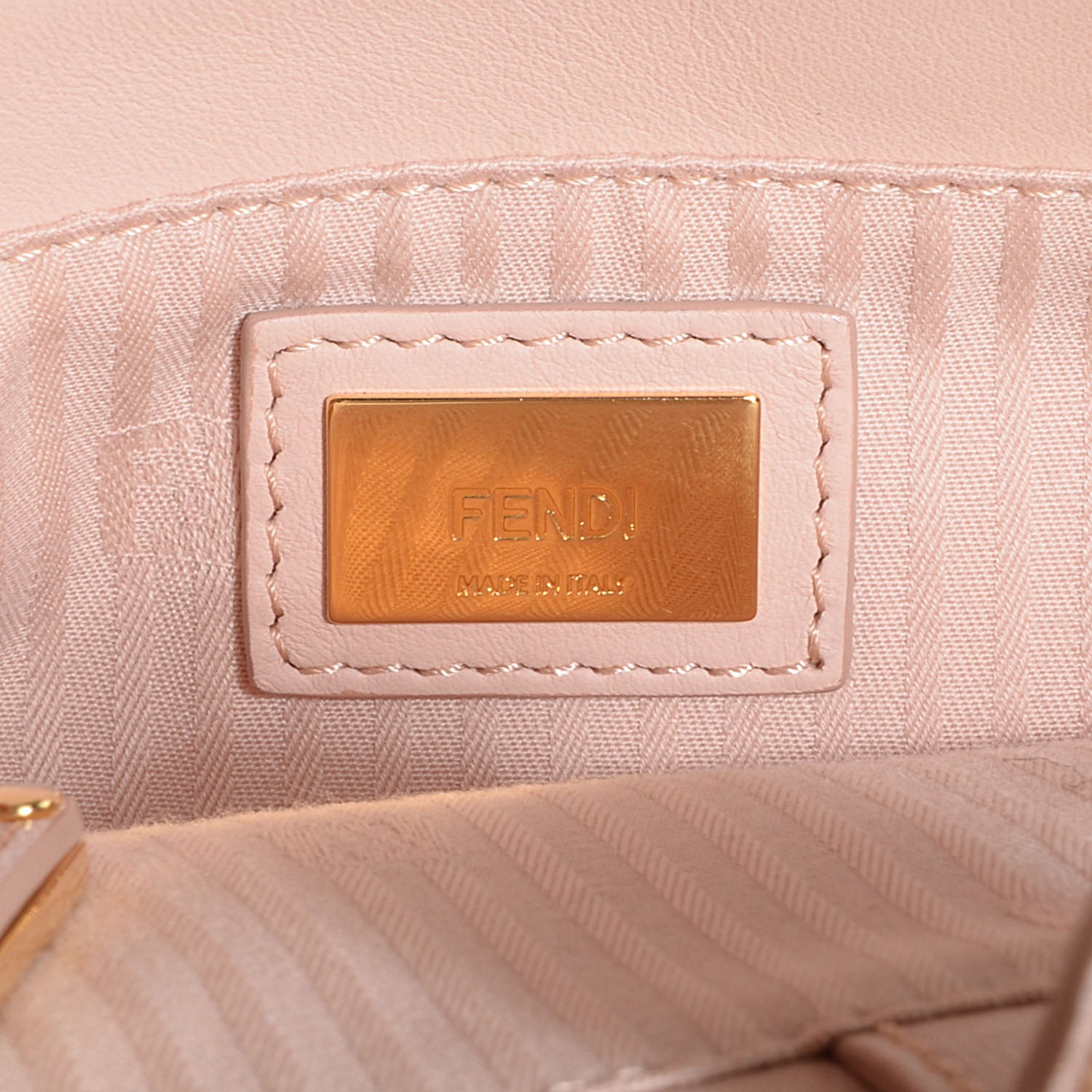 Fendi Vitello Elite Flamingo Petite 2Jours Tote Rosa Plaster 6 of 9