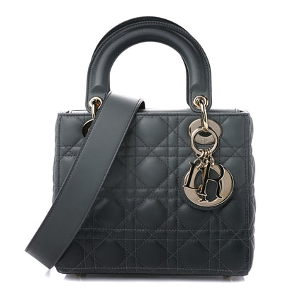 Christian Dior Lambskin Cannage Gradient Small My ABCDior Lady Dior Grey 1 of 11