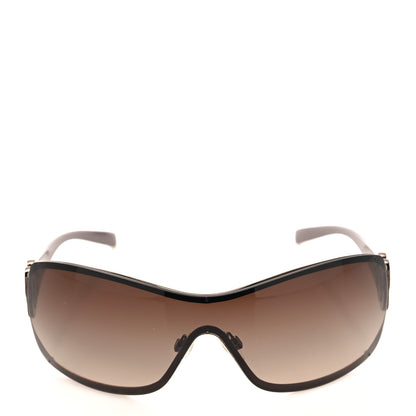 Chanel Swarovski Crystal Camellia CC Sunglasses 4164-B Bronze 2 of 7