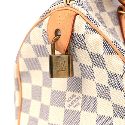 Louis Vuitton Damier Azur Speedy 25 18 of 26