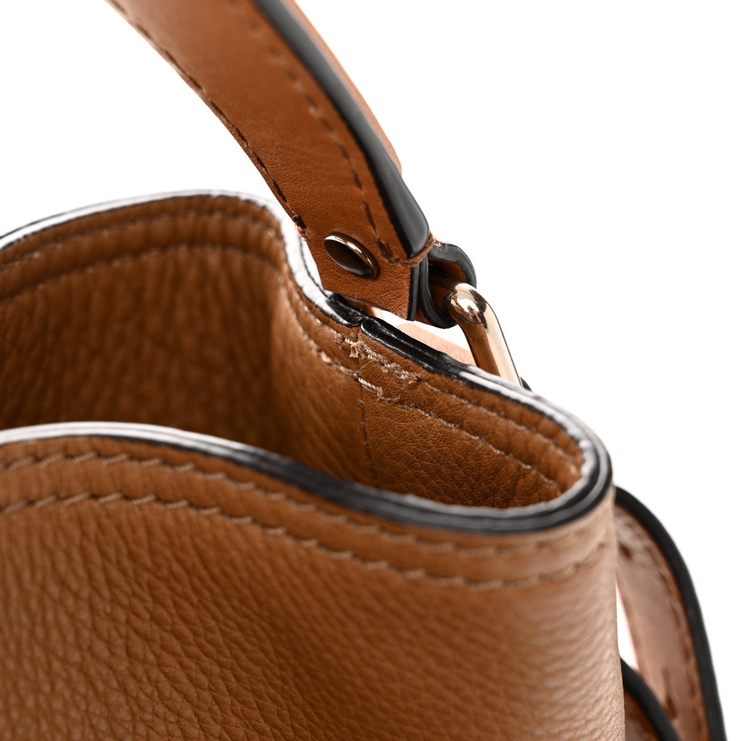 Burberry Grainy Calfskin Canvas Mega Check Medium Ashby Tassel Hobo Saddle Brown 12 of 12