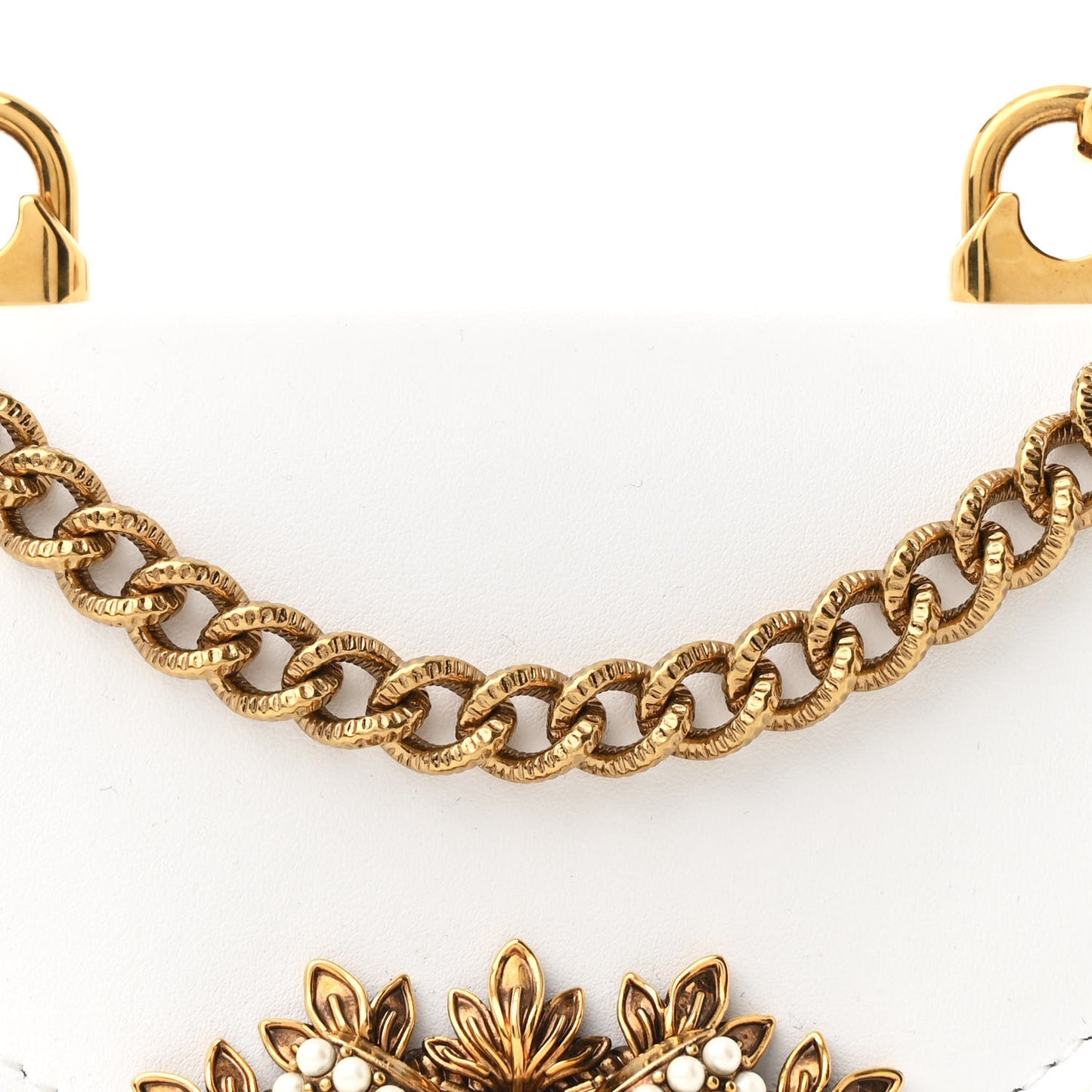 Smooth Calfskin Small Devotion Envelope Top Handle Bag White