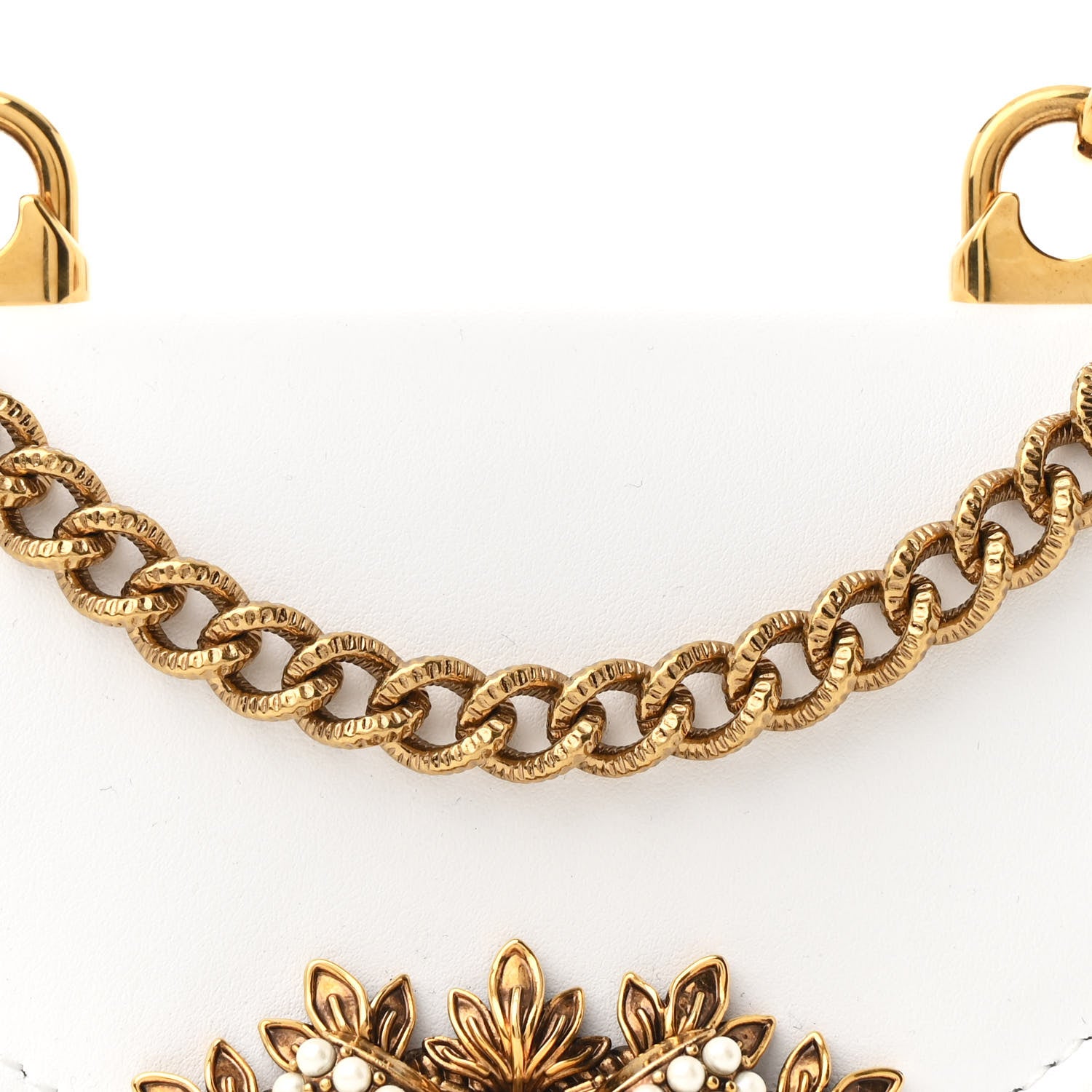 Dolce & Gabbana Smooth Calfskin Small Devotion Envelope Top Handle Bag White 8 of 12