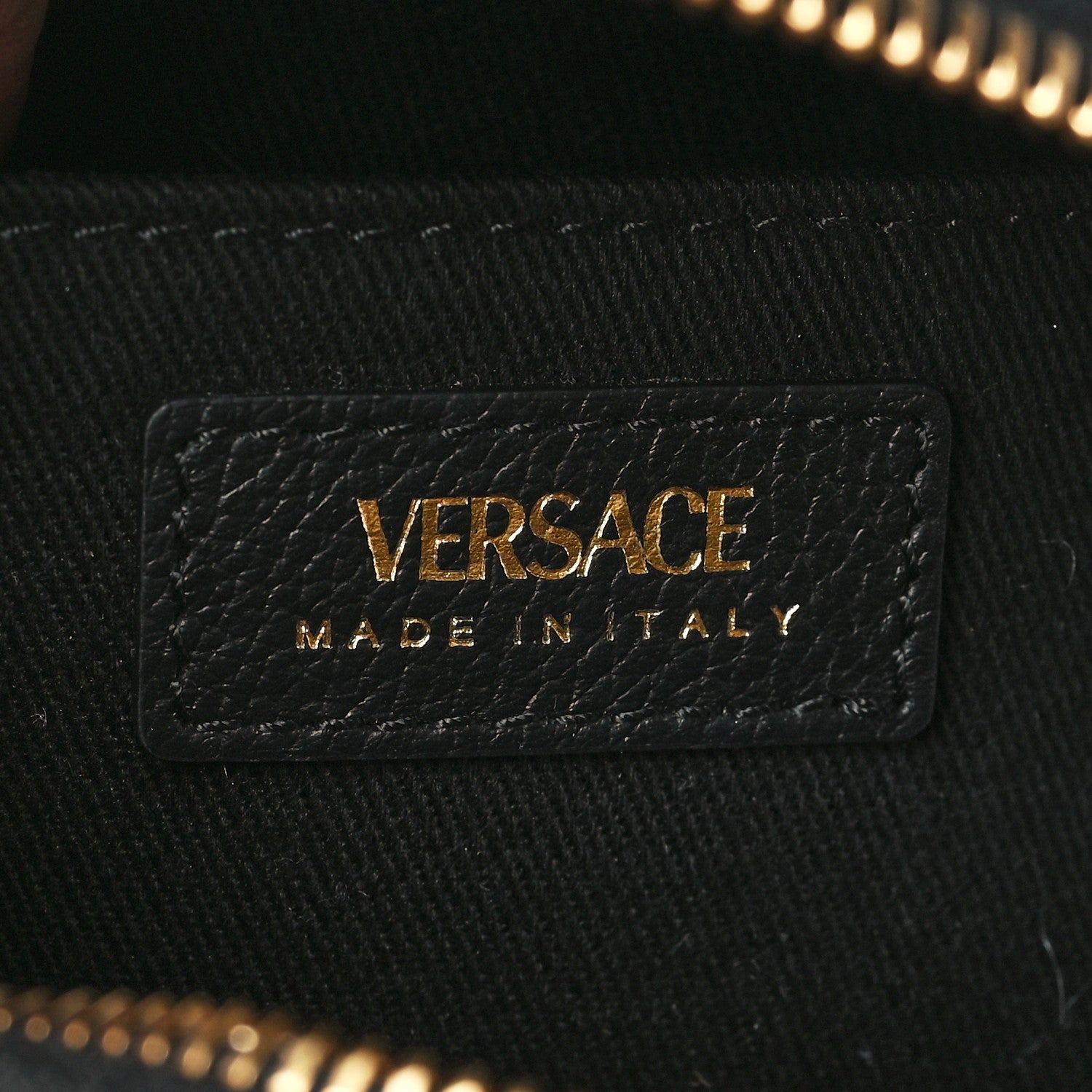 Versace Calfskin La Medusa Round Camera Bag Black 6 of 6