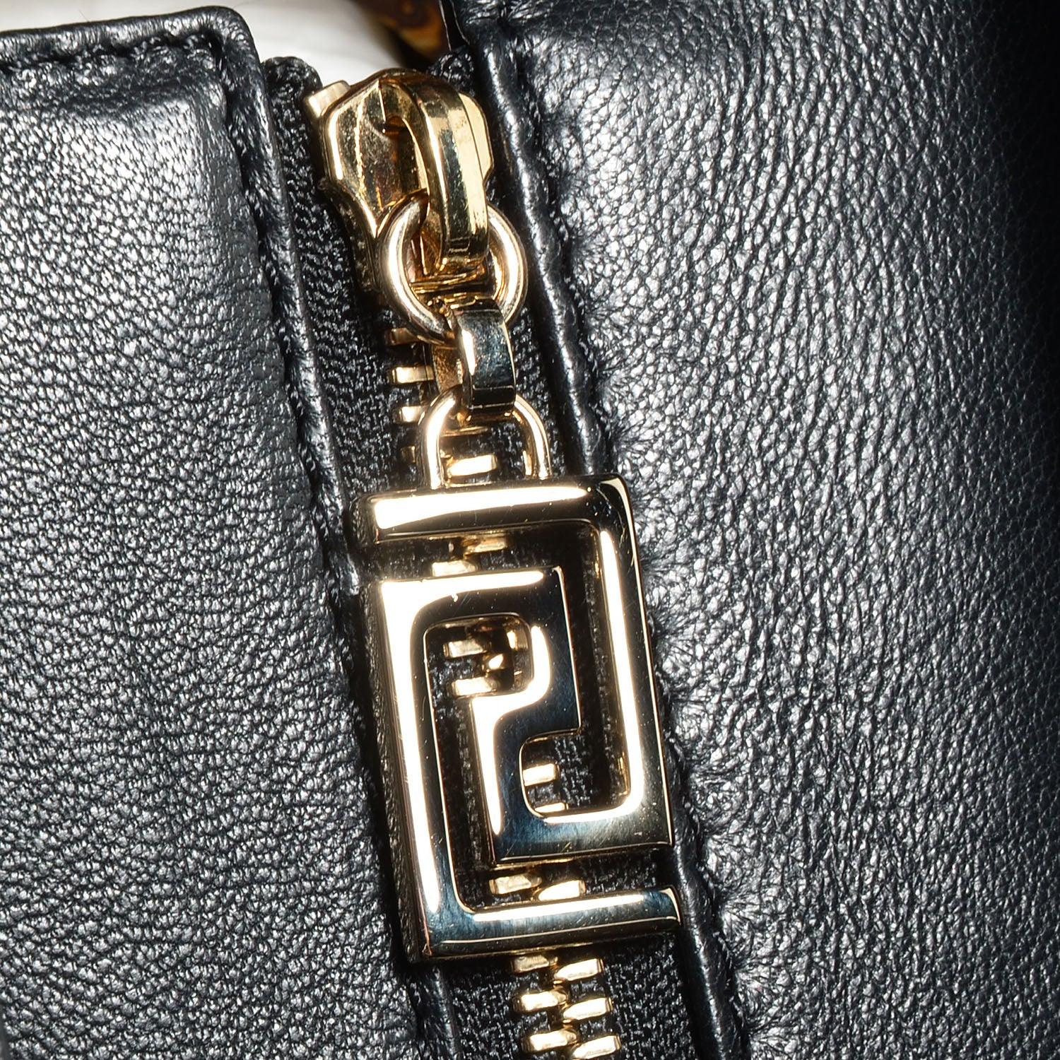 Versace Barocco Quilted Leather Elettra Vanitas Tote Black 8 of 9