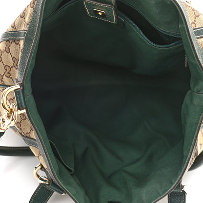 Gucci Monogram Medium Abbey Convertible Tote Green 5 of 11