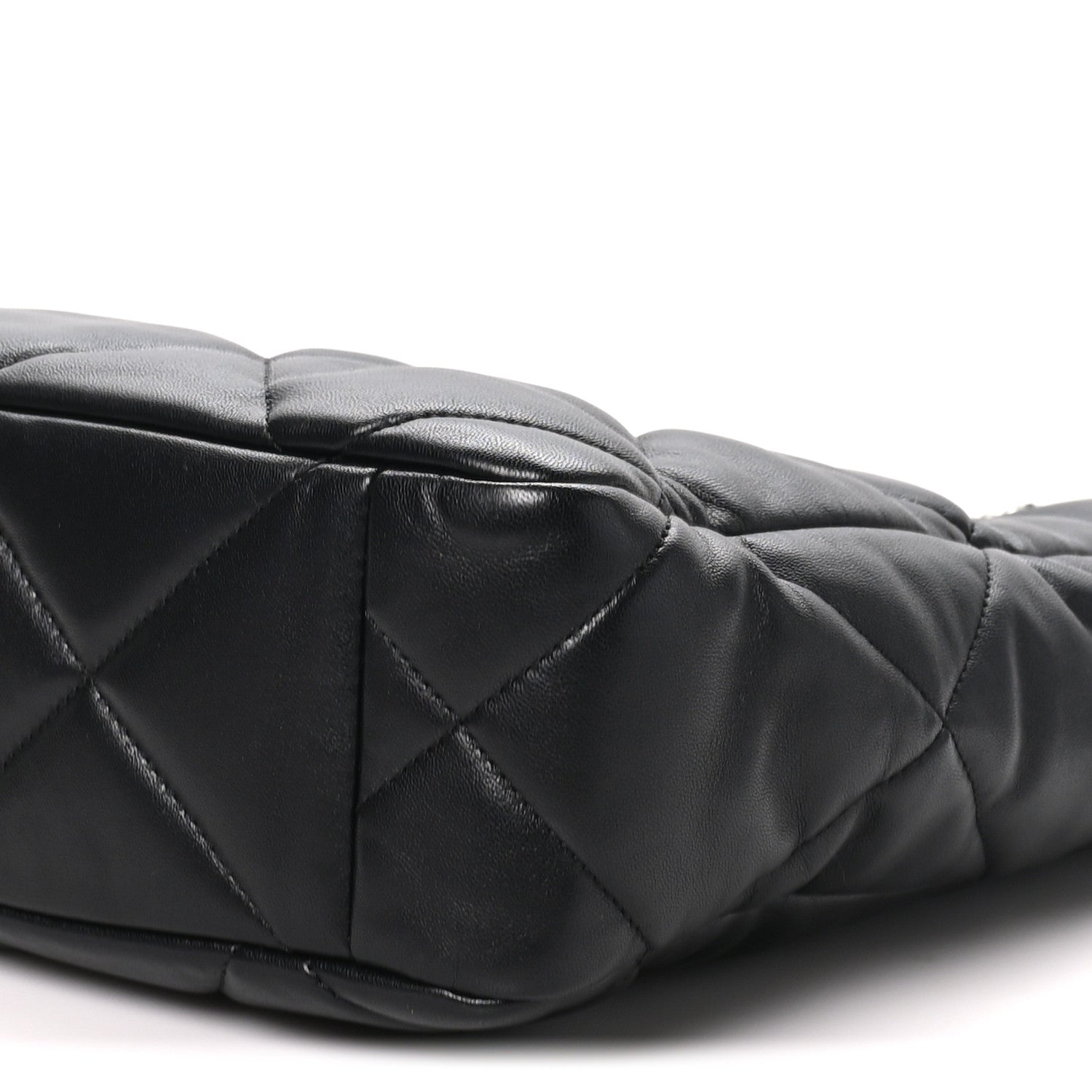 Chanel Lambskin Quilted Chanel 19 Shopping Bag Black 10 of 10