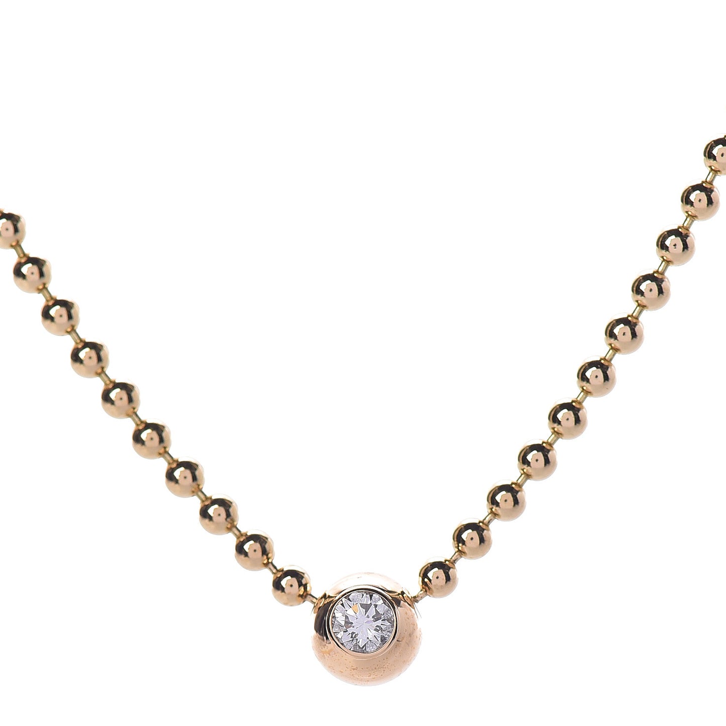 18K Yellow Gold Diamond Draperie de Decollete Necklace