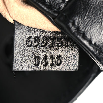 Gucci Calfskin Matelasse Monochrome GG Marmont Chain Belt Bag Black 6 of 10